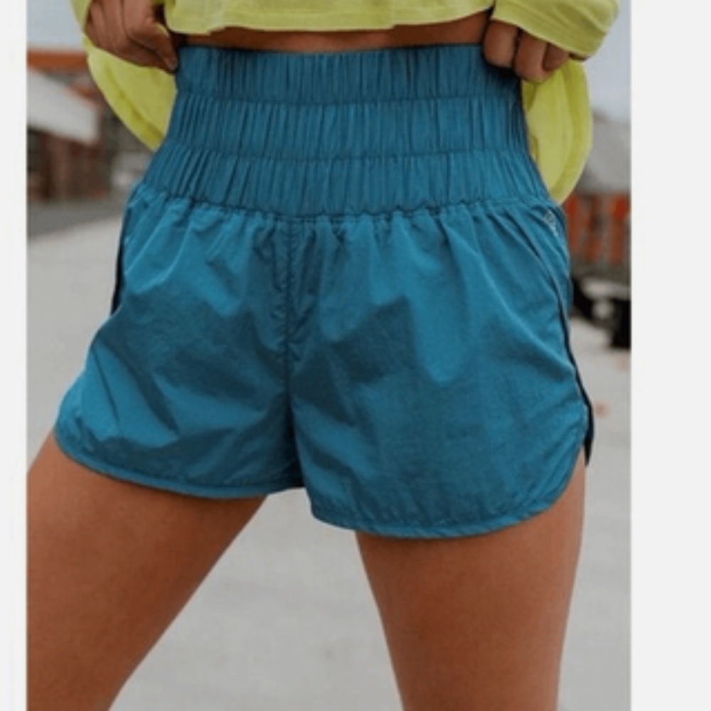 Free People The Way Home Shorts Teal Sz M